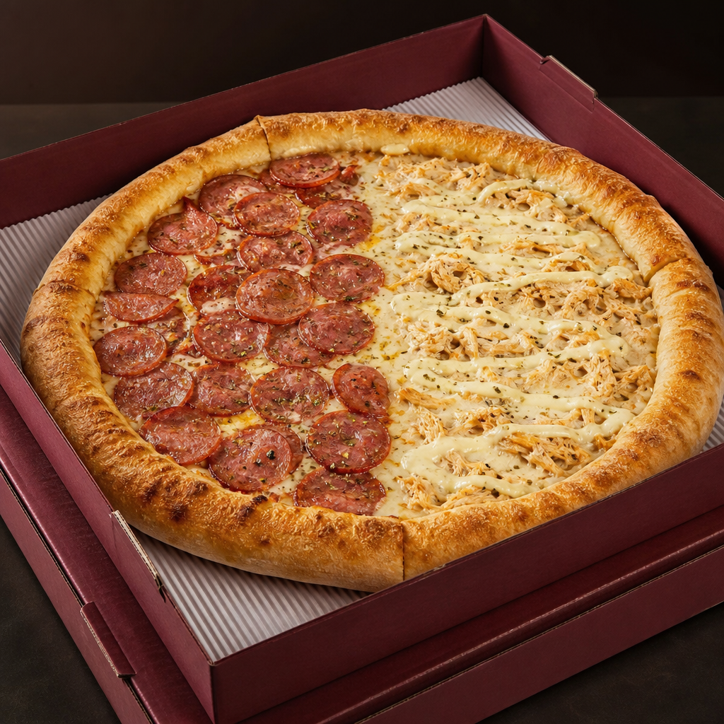 Pizza Dois Sabores - Bella Fornalha